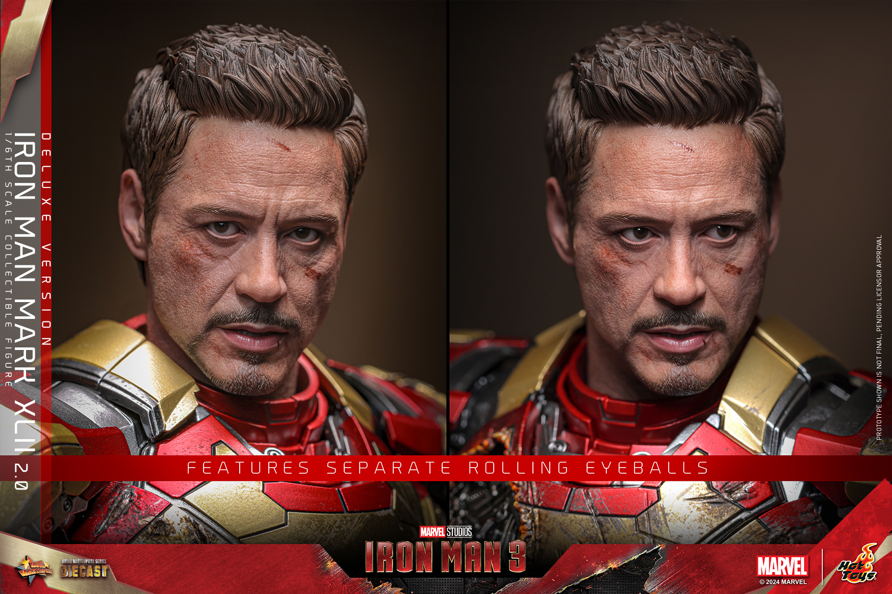 Hot Toys MMS759D66B Iron Man 3 - Iron Man Mark XLII (2.0) (Deluxe Version) (Special Edition)