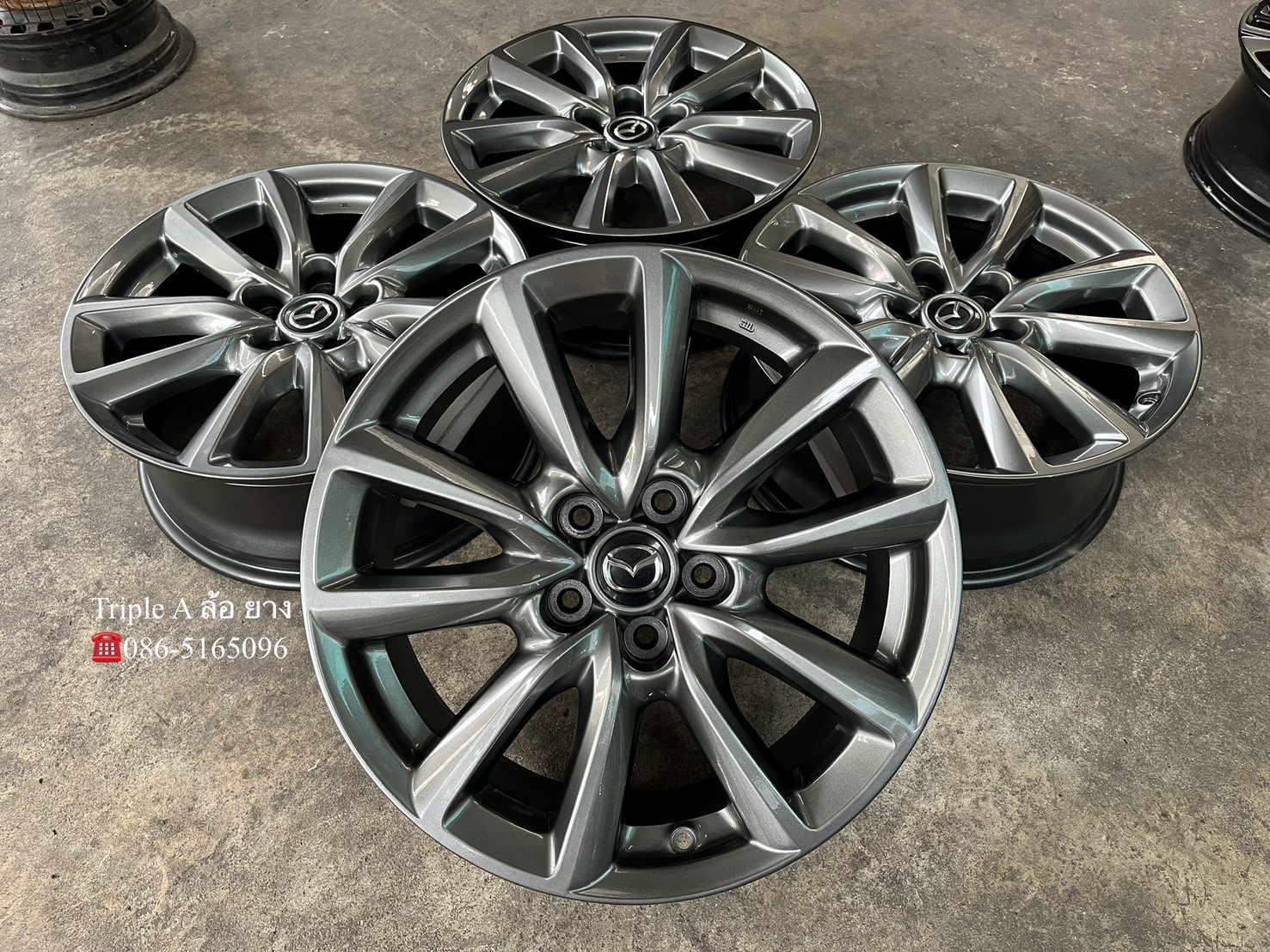 ✨ล้อแม็ก 5รู114✨Mazda 3 รุ่นใหม่ล่าสุด ขอบ 18 สีไฮเปอร์💖สวยกริ๊บ💖