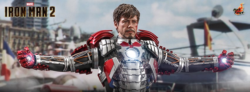 Hot Toys MMS600 1/6 Iron Man 2 - Tony Stark Mark V Suit up Version (Deluxe Version)