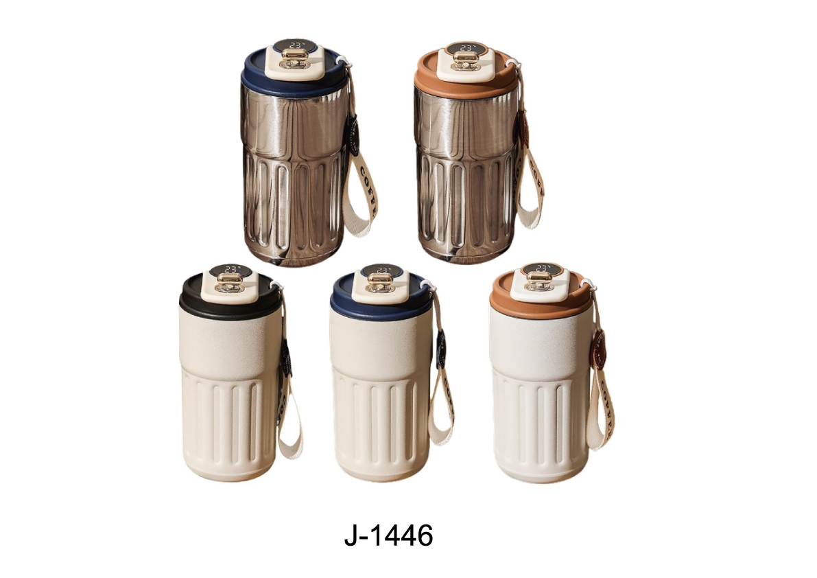 แก้วกาแฟบอกอุณหภูมิ สแตนเลส 316 เก็บความร้อน-เย็น