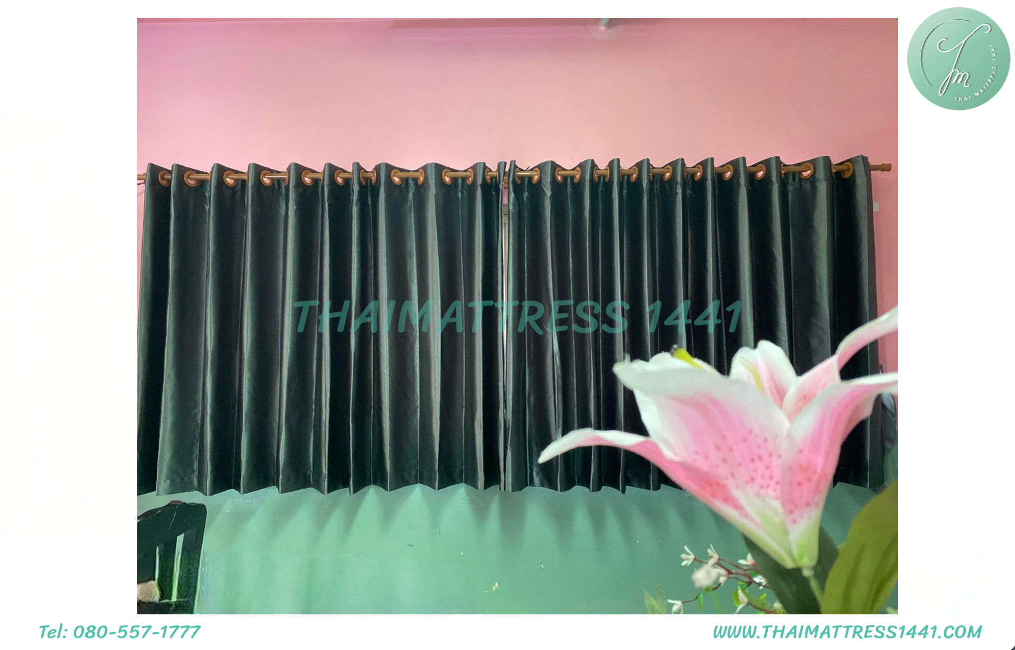 ผ้าม่านตาไก่ กันแสง UV สำหรับบ้านและคอนโด - Eyelet Curtain with sunblock and UV Protection