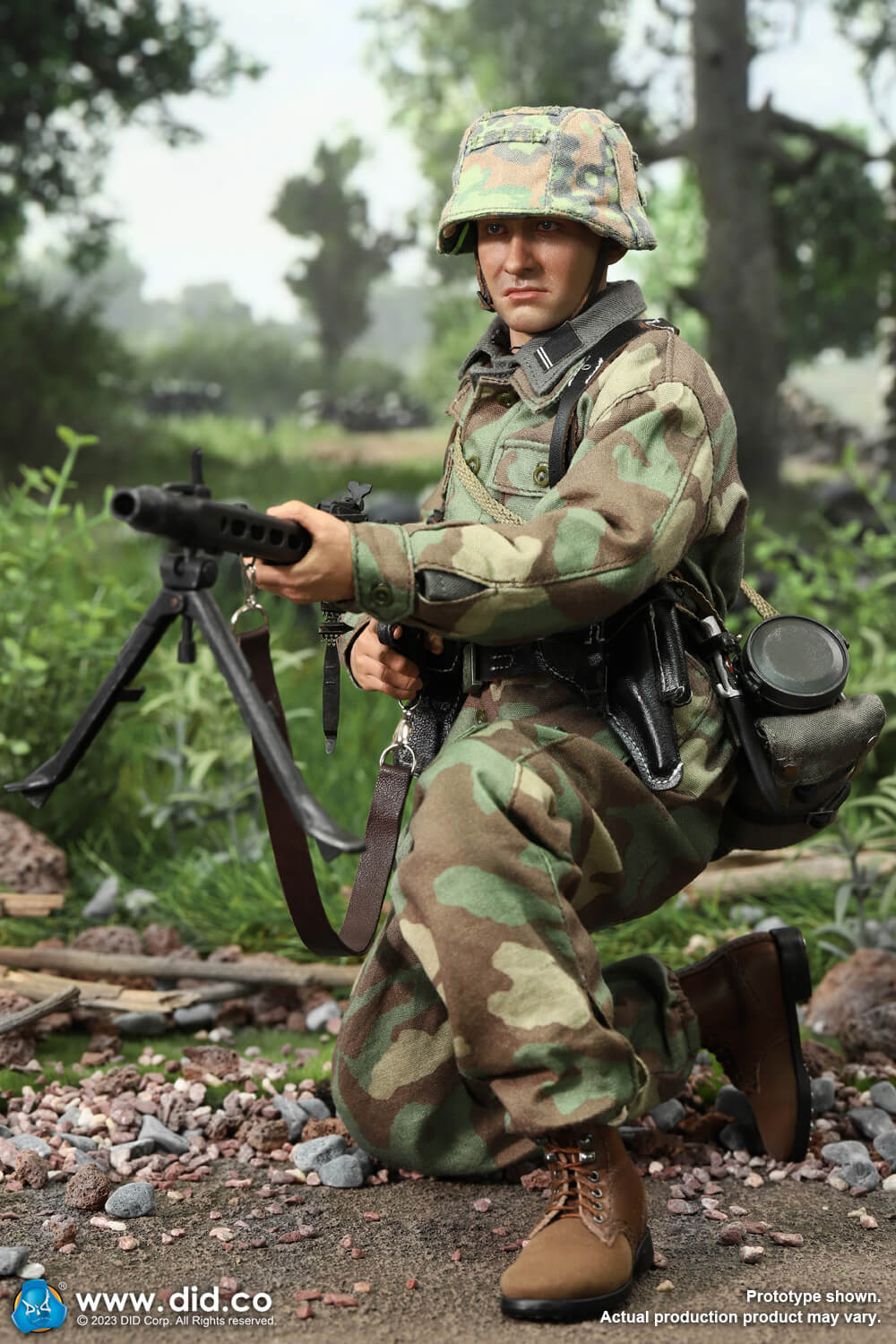 DID D80169 1/6 WWII German 12th SS Panzer Division MG42 Gunner – Otto