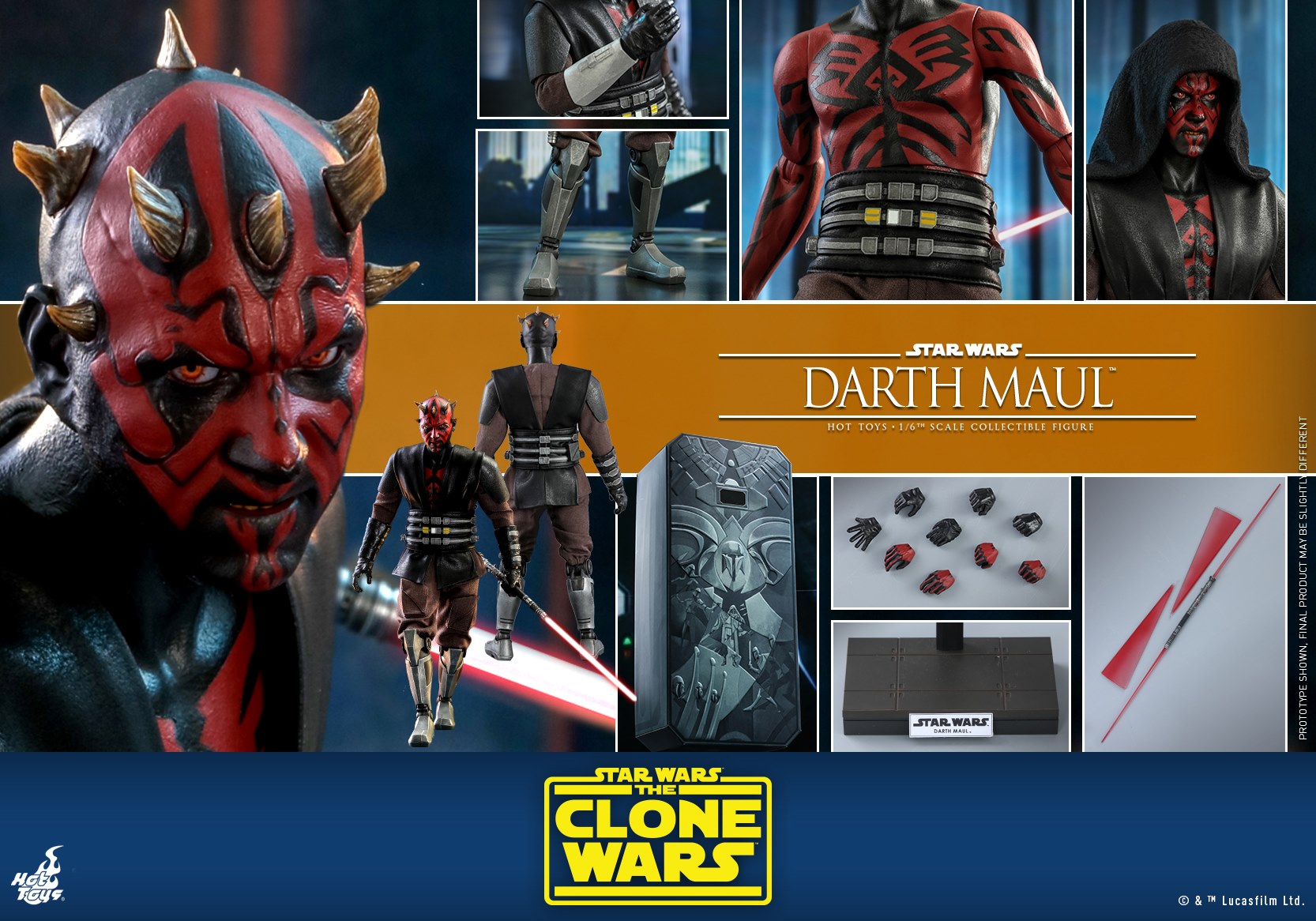 Hot Toys TMS024 1/6 Star Wars: The Clone Wars™ - Darth Maul™
