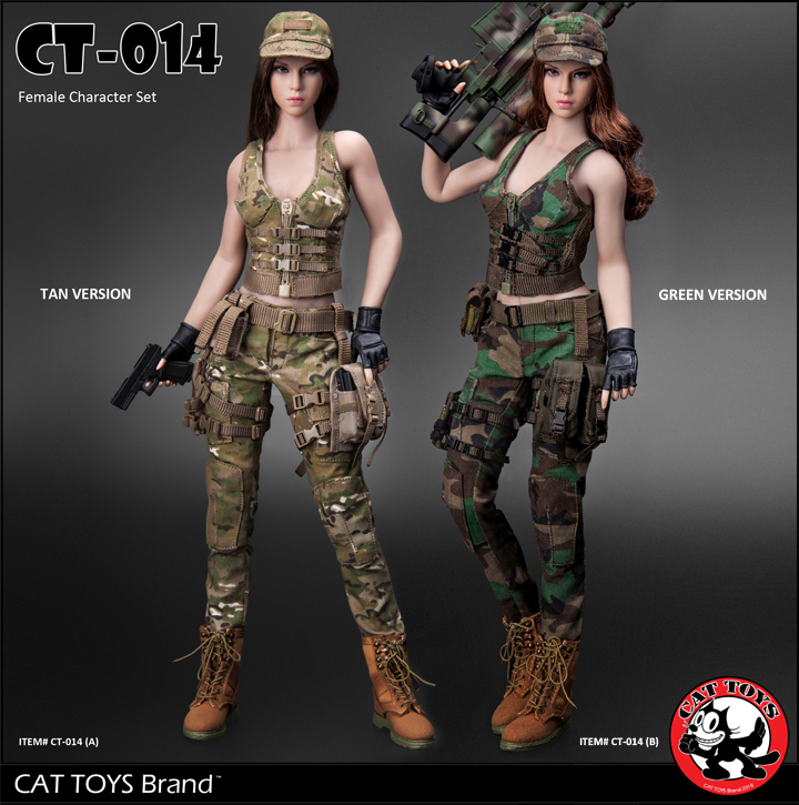 CAT TOYS CT014 Military Female Character set
