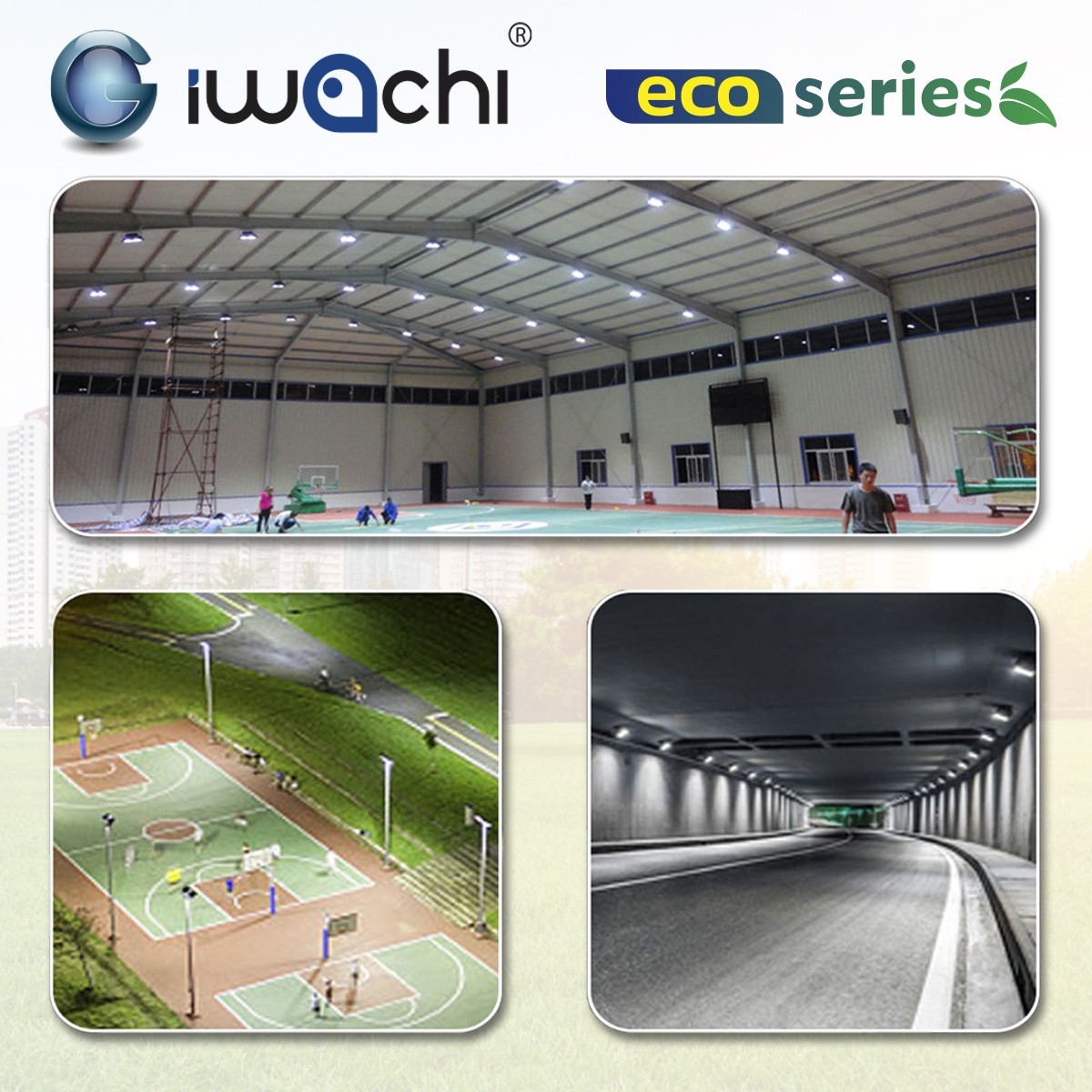 สปอร์ตไลท์ LED Flood Light Eco (กระจกขุ่น) 50w แสงวอร์ม