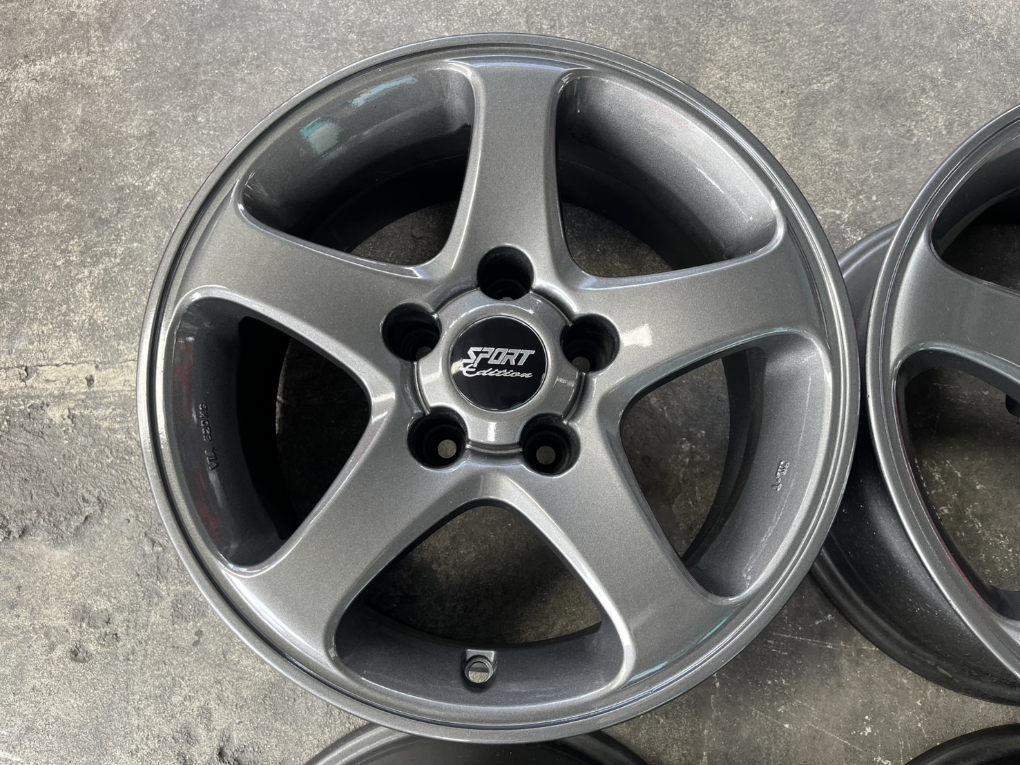 ✨ล้อแม็ก 5รู114✨Yachiyoda ขอบ 15 สีเทากัน💖สวยกริ๊บ💖