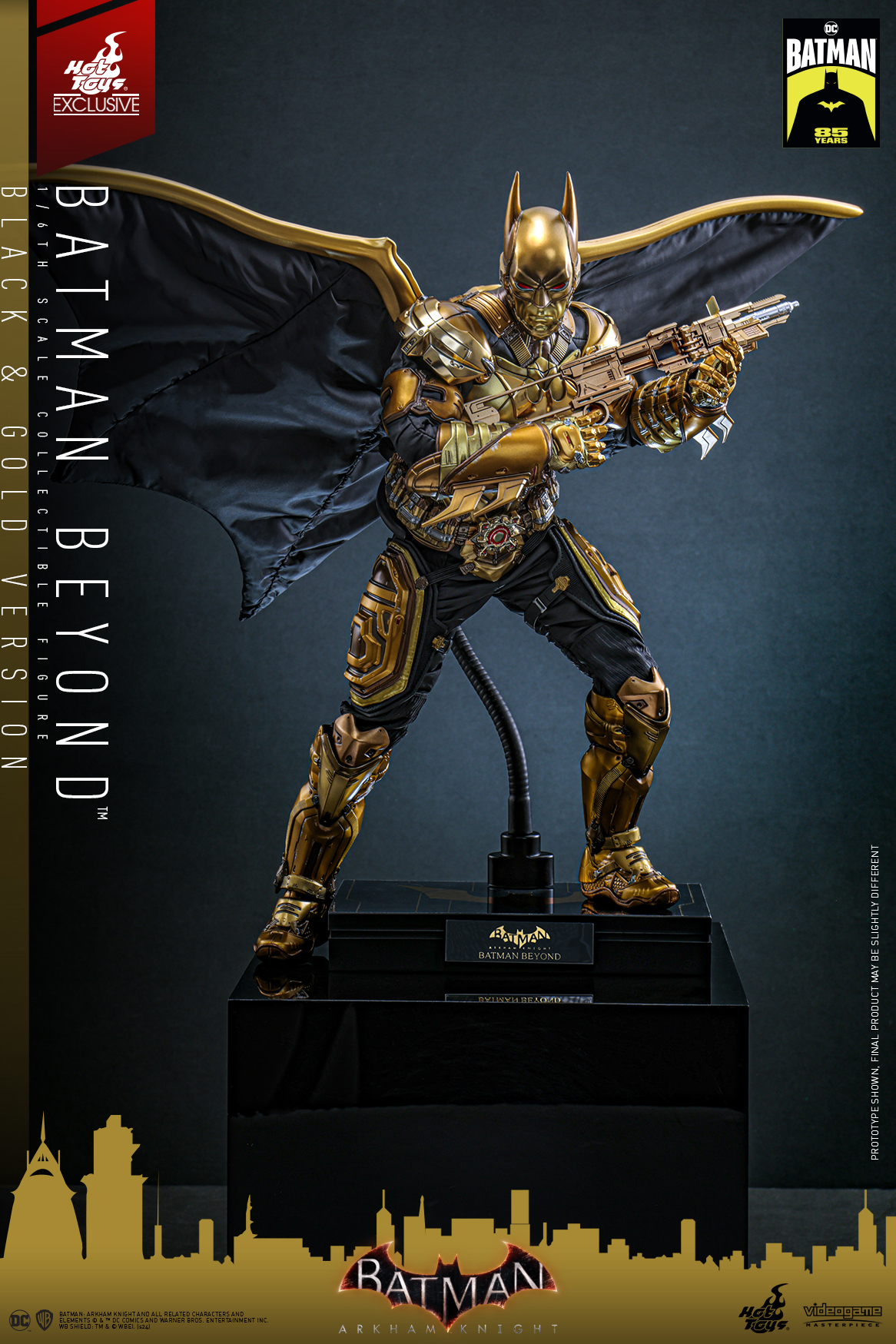 Hot Toys VGM64 Batman: Arkham Knight - Batman Beyond (Black & Gold Version) [Hot Toys Exclusive]