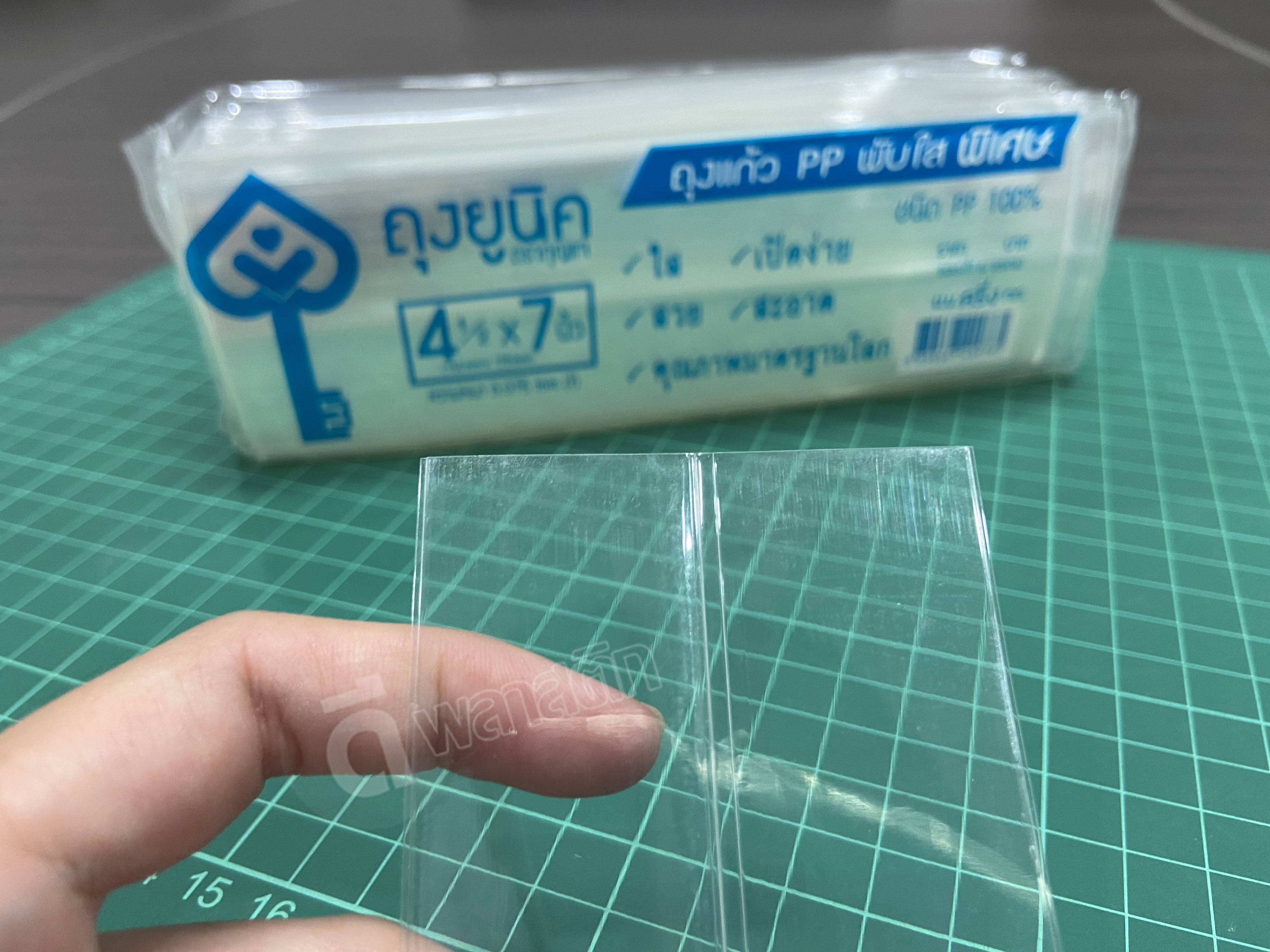 ถุงแก้วPP พับข้าง ขายยกกระสอบ 30กก.