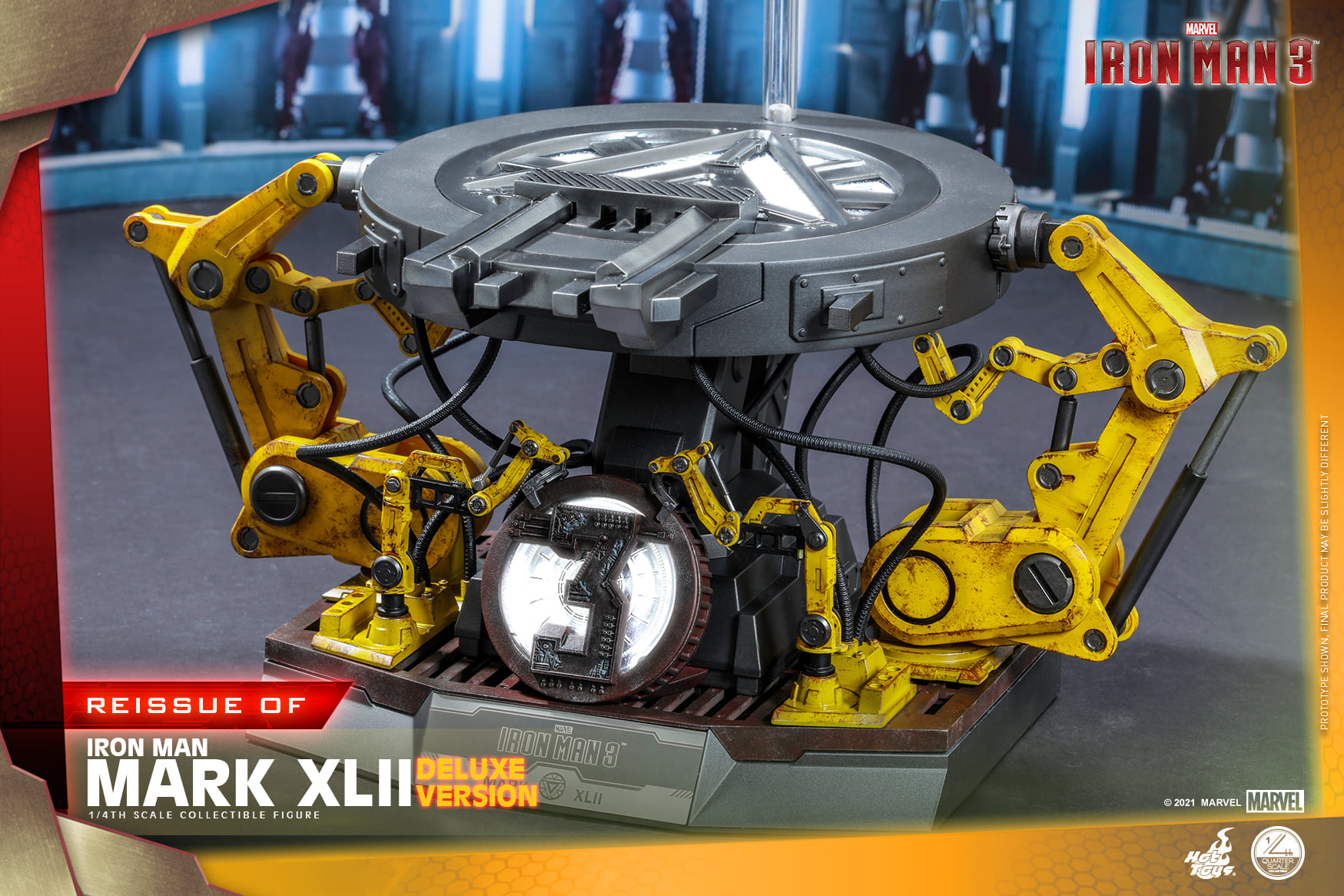 Hot Toys QS008 1/4 Iron Man 3 - Mark XLII (Deluxe Version) [Reissue]