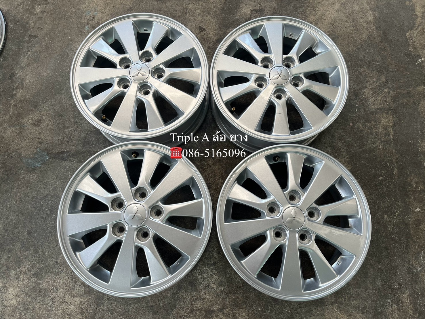 ✨ล้อแม็ก 5รู114✨Mitsu ขอบ 15💖สภาพสวย💖