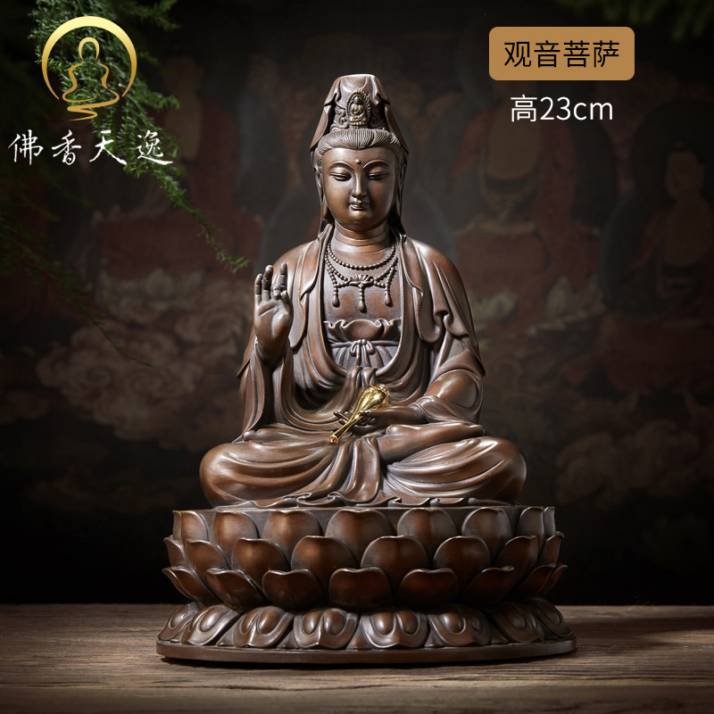 รูปหล่อพระโพธิสัตว์กวนอิม (ทองแดง) ส่งเสริมความเป็นศิริมงคลแก่ครอบครัว