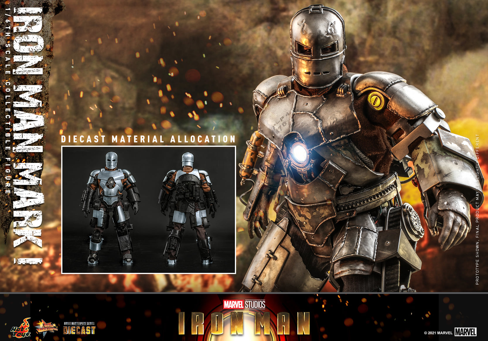 Hot Toys MMS605D40 1/6 Iron Man - Iron Man Mark I