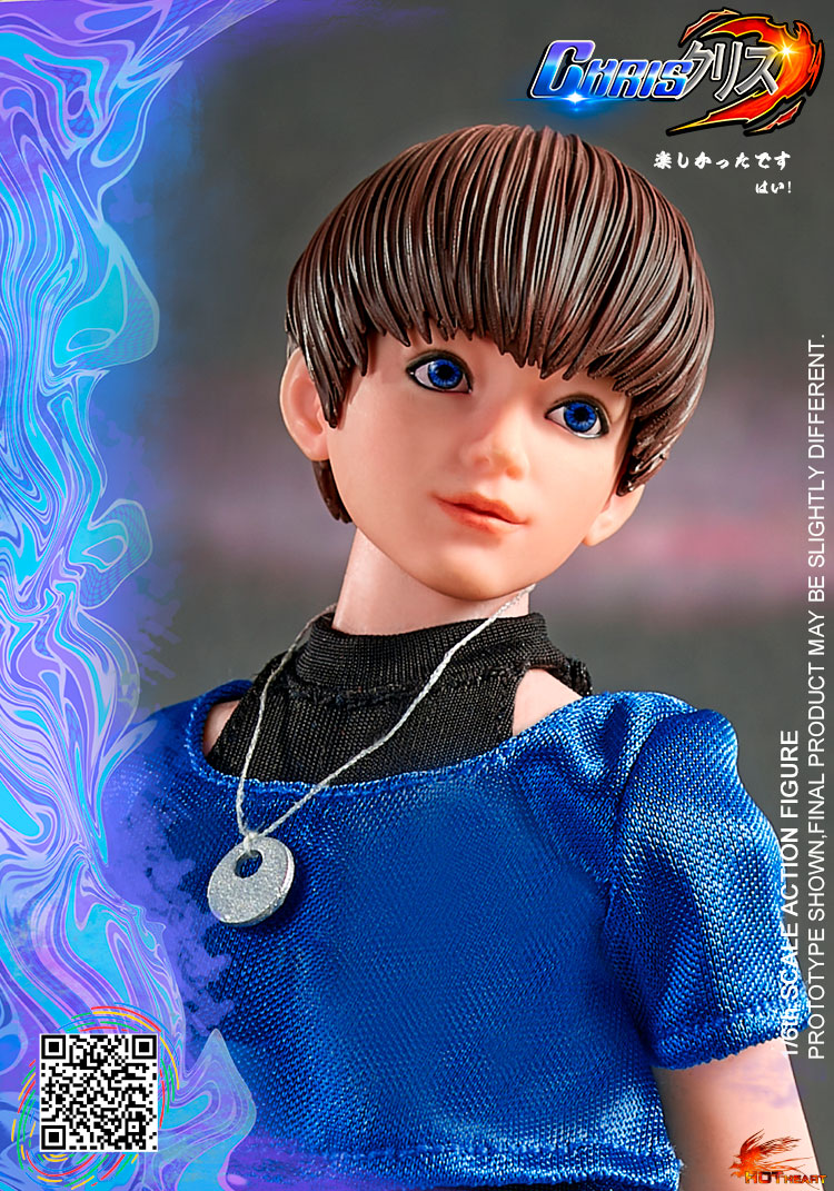 Hot Heart FD012A 1/6 Singer of the Hell Band - Chris (Normal Version Blue)