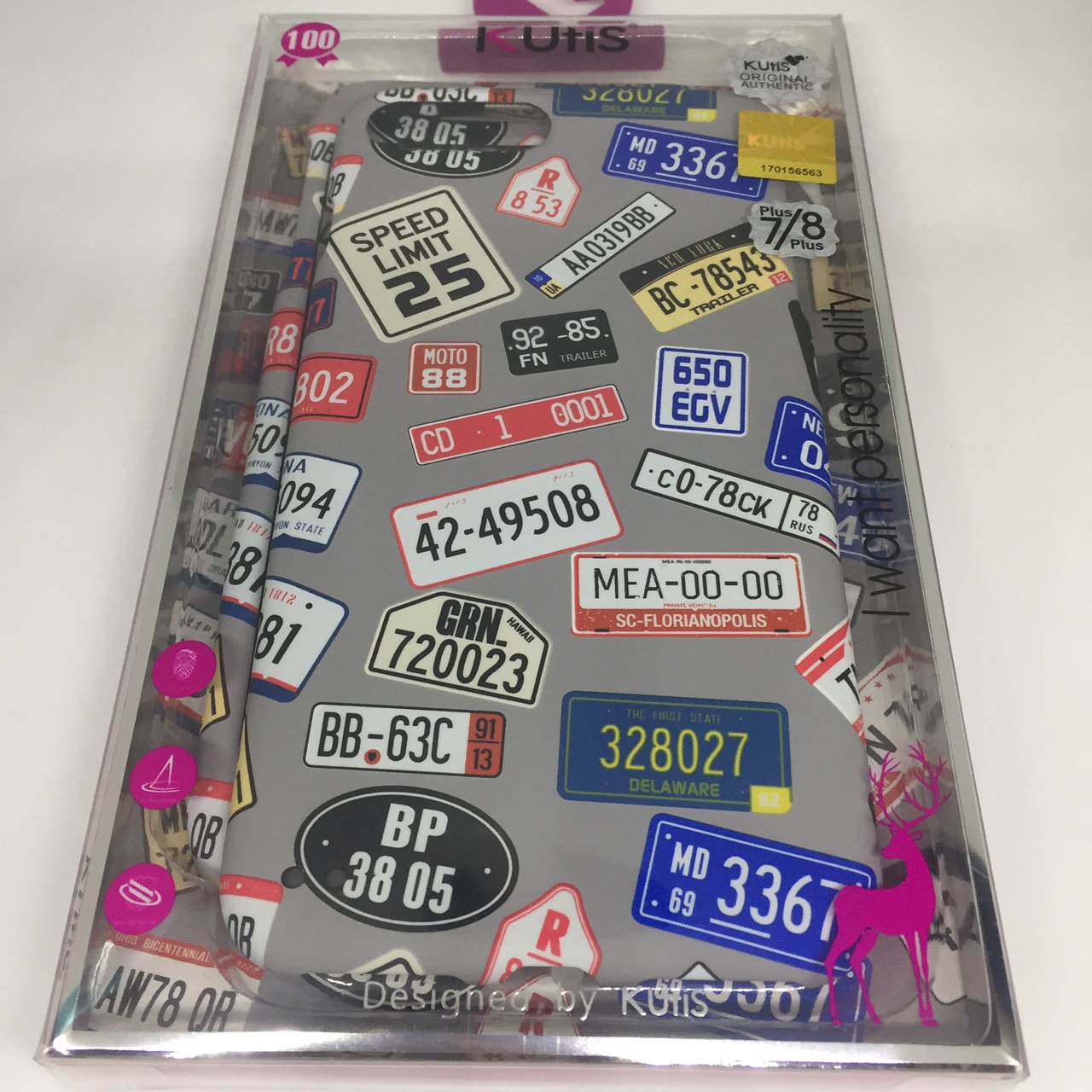 เคสคูทิส(Kutis)เคสไอโฟน7พลัส,8พลัส(ลายป้ายทะเบียน)มาใหม่ เคสประกบหน้า-หลัง เคสเรืองแสง เคสลายวินเทจ ร้านSuperhero Klongthom