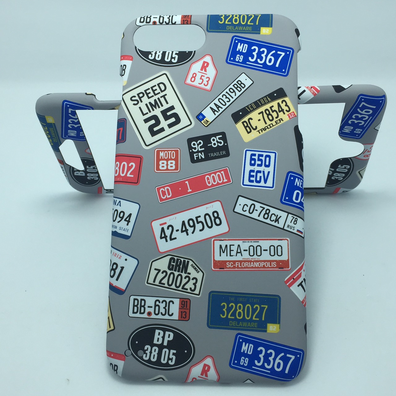 เคสคูทิส(Kutis)เคสไอโฟน7พลัส,8พลัส(ลายป้ายทะเบียน)มาใหม่ เคสประกบหน้า-หลัง เคสเรืองแสง เคสลายวินเทจ ร้านSuperhero Klongthom