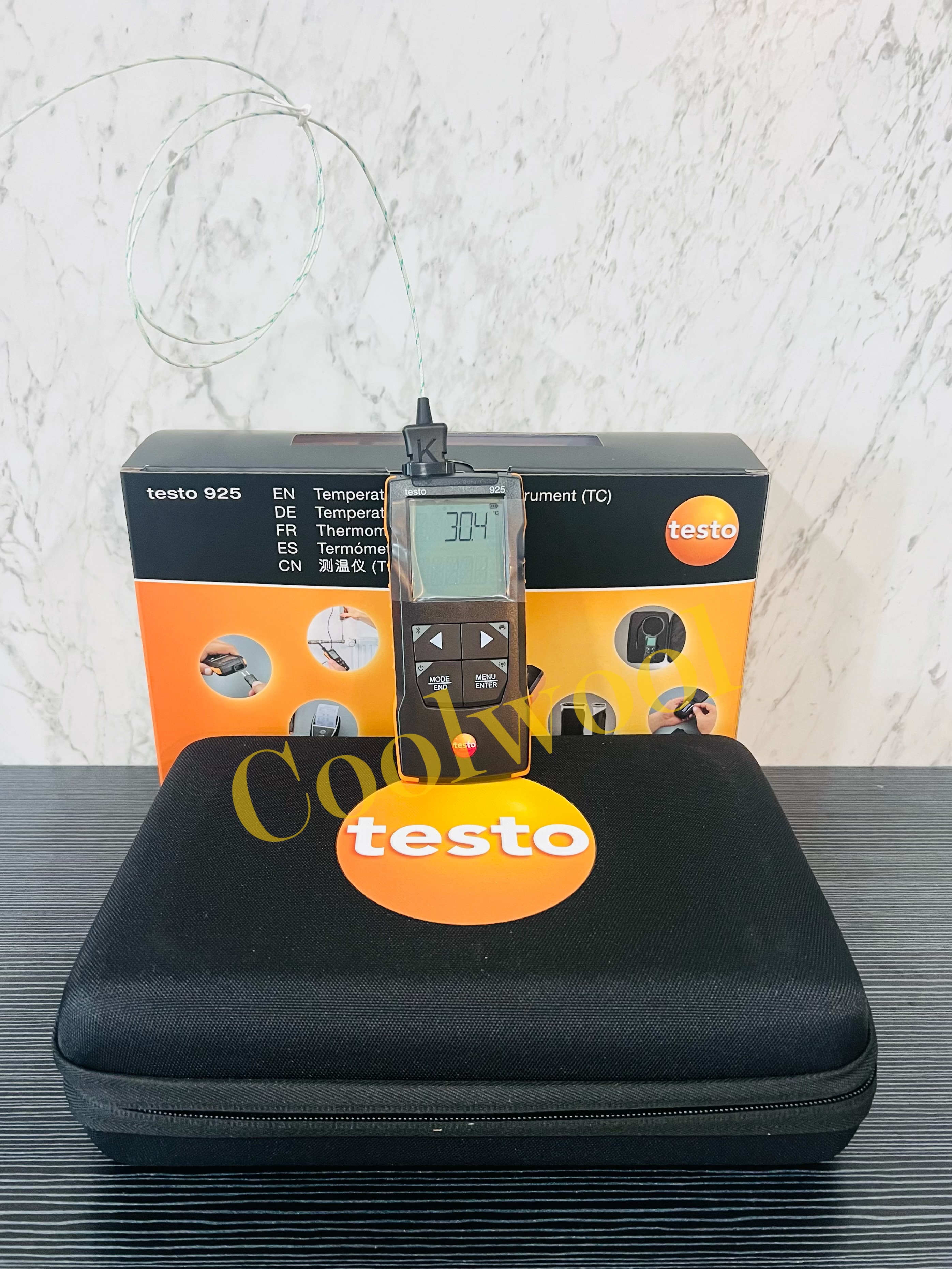 Testo 925 เครื่องวัดอุณหภูมิดิจิตอล ชนิดโพรบ K thermocouple Max 1000C