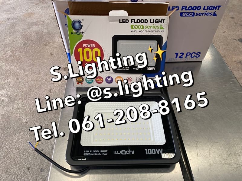 สปอร์ตไลท์ LED Flood Light Eco 100w แสงขาว
