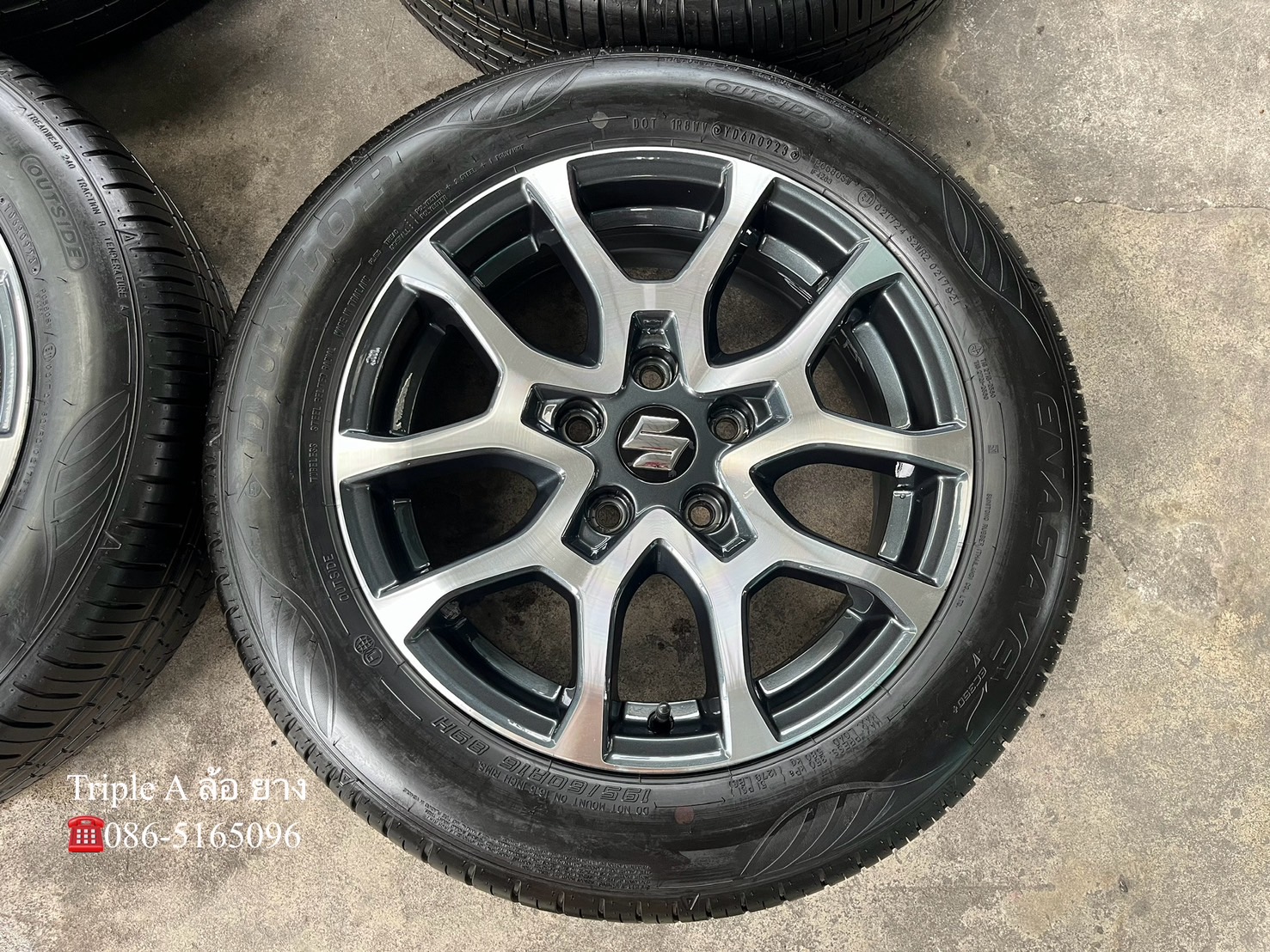 ✨ล้อแม็กพร้อมยาง 5รู114✨Suzuki XL7 ขอบ 16 เทาหน้าเงา💖สวยกริ๊บ💖