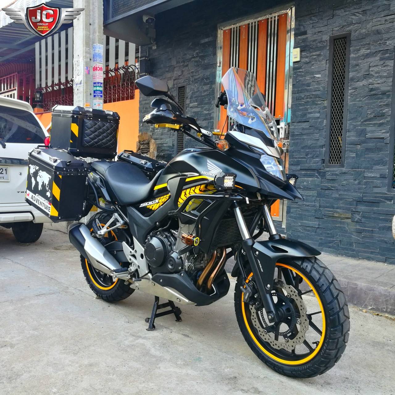 รถบ้านแท้แต่งแต็มทั้งคัน CB500X(abs)----จดทะเบียน ธ.ค.ปี 2013 "Full Options" พร้อมลุย!