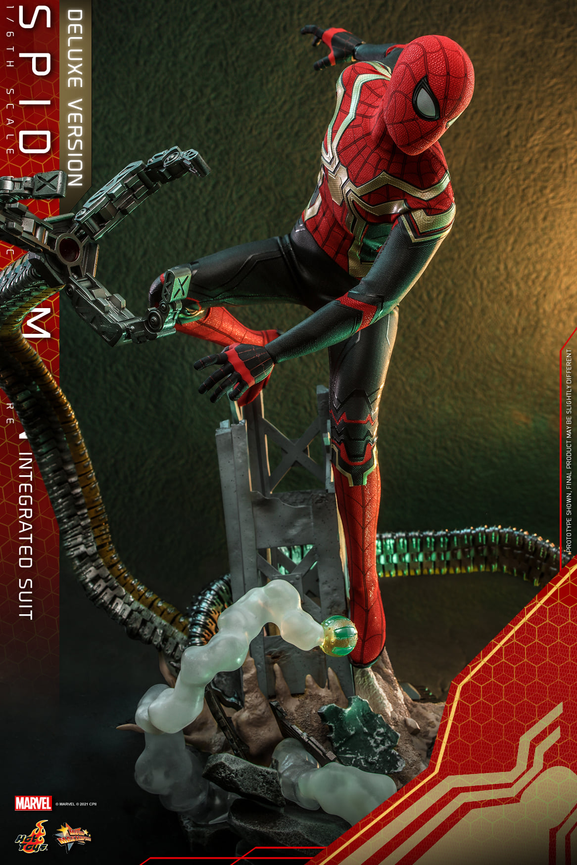 Hot Toys MMS624 1/6 Spider-Man: No Way Home - Spider-Man Integrated Suit (Deluxe Version)