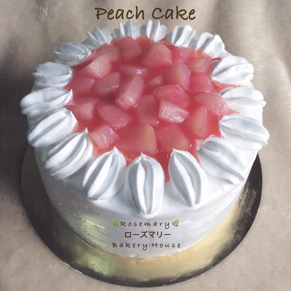 🍑 เค้กพีช 🍑 (2 ปอนด์) Peach Cake (2 Pound /7" x 7") 3 ชั้น