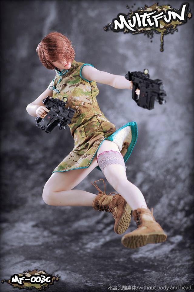 MULTIFUN MF-003 1/6 Camouflage Cheongsam Set
