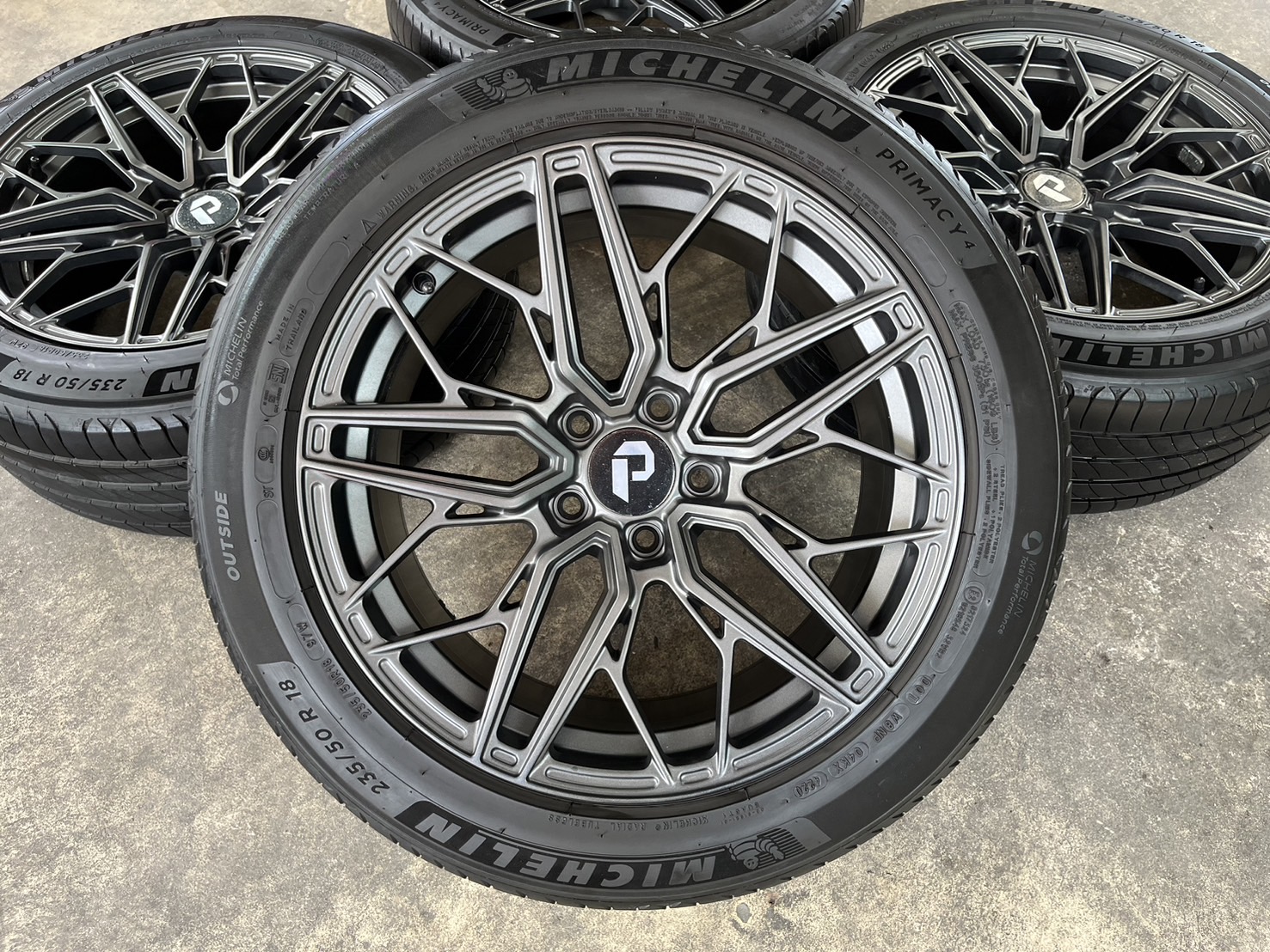 ✨ล้อแม็ก✨5รู114 ขอบ 18 พร้อมยาง 235-50-18 Michelin ปลายปี 20