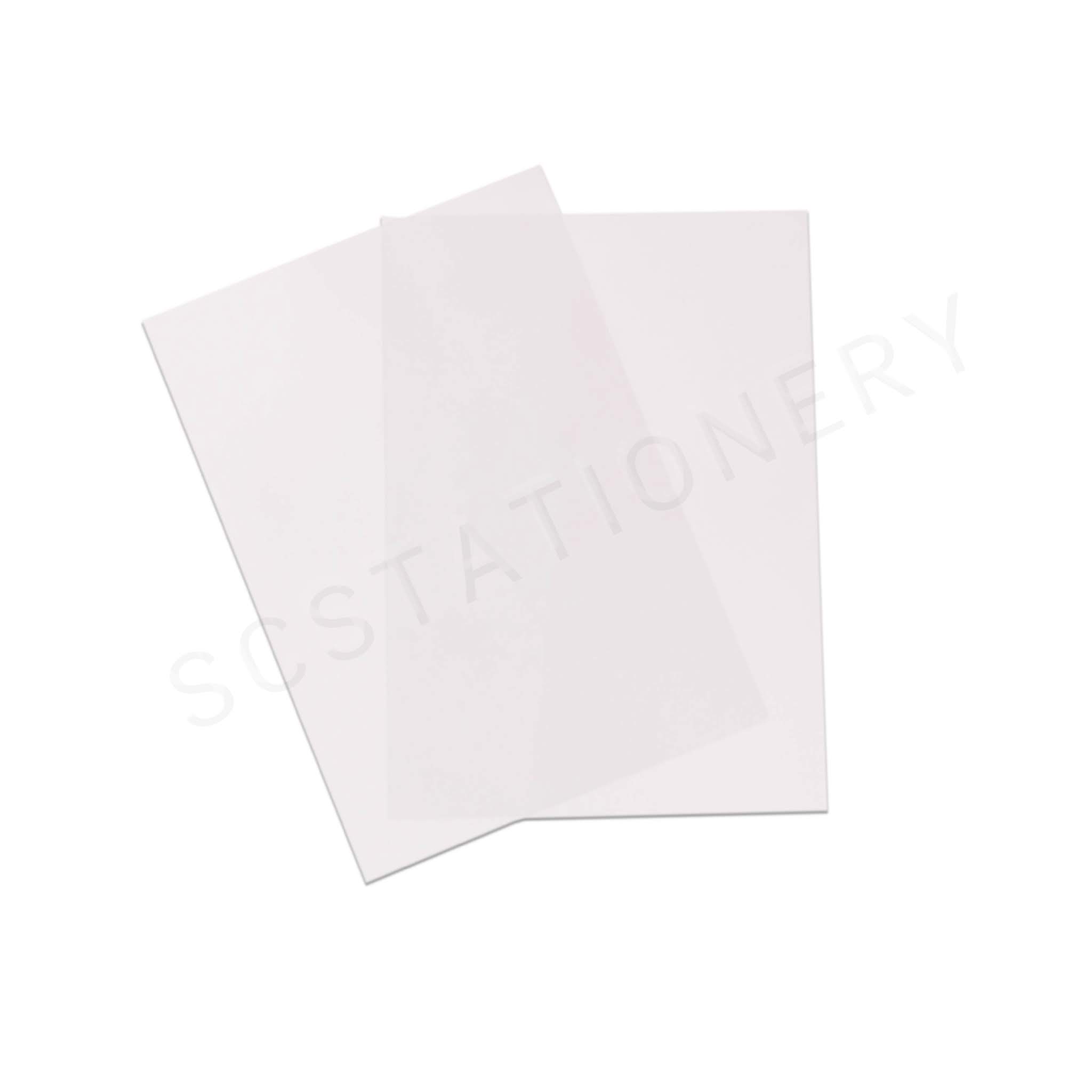 พลาสติกทำปก เซลลูลอยด์ A4 แพ็ค 100แผ่น