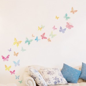 PS-61008 Wall Sticker ลายผีเสื้อ ขนาดแผ่น 50x 70cm