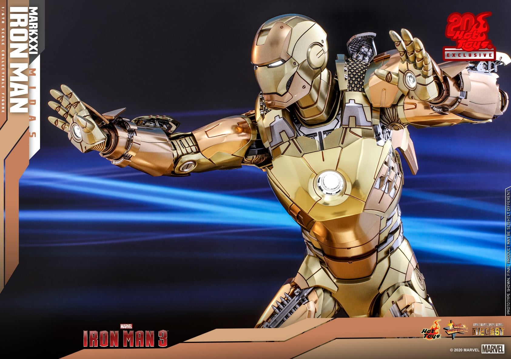 Hot Toys MMS586D36 Iron Man 3 - Iron Man Mark XXI (Midas) [Exclusive]