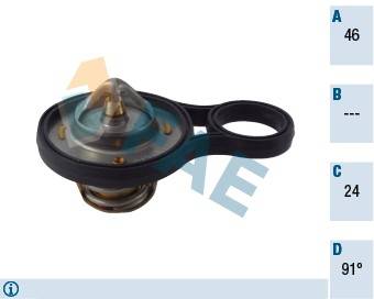วาล์วน้ำ 91 องศา MINI R53,R50,CHRYSLER (11537596787/5278144AA)