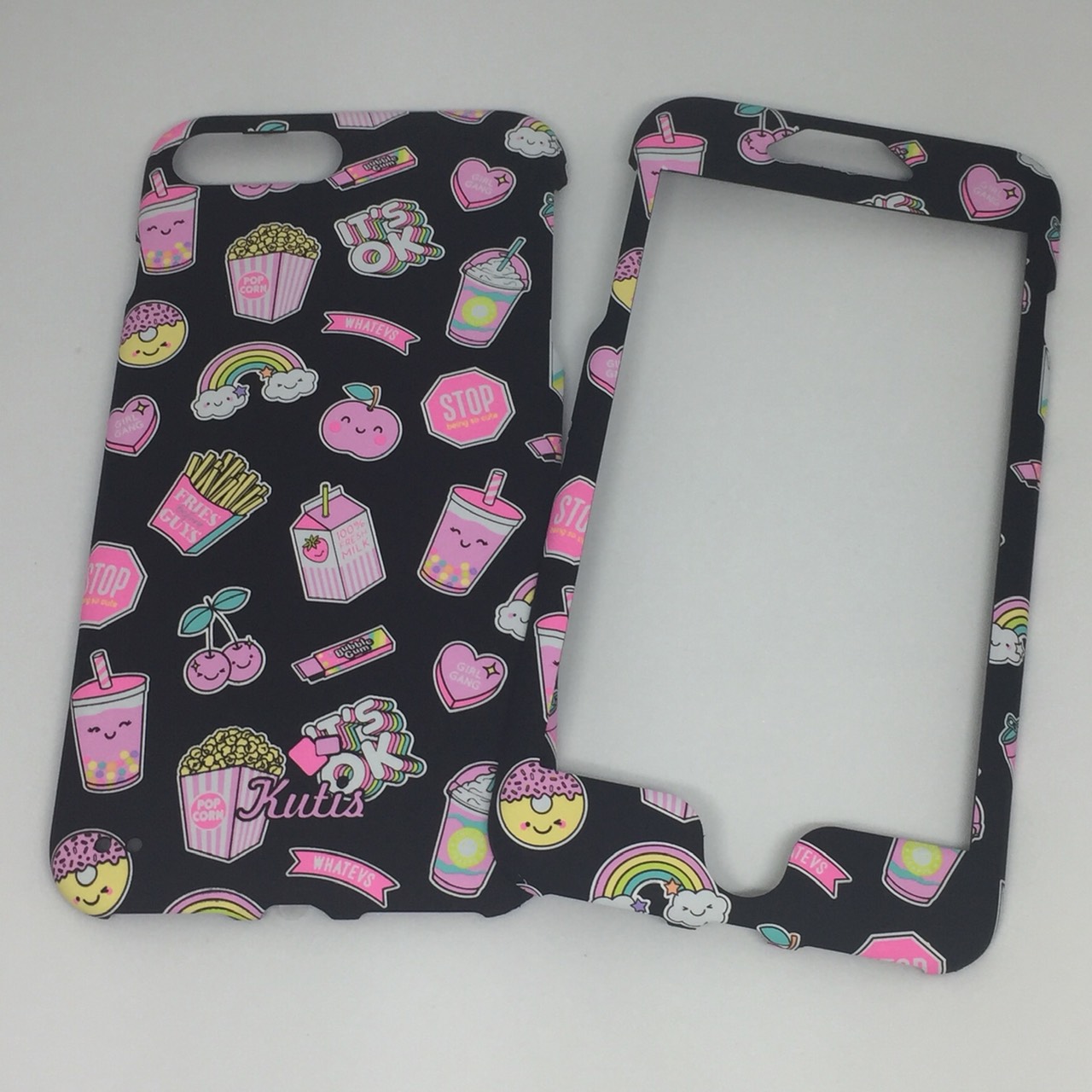 เคสคูทิส(Kutis)ไอโฟน7พลัส,8พลัส(ลายIT'S OK)มาใหม่ เคสประกบหน้า-หลัง เคสเรืองแสง เคสลายวินเทจ ร้านSuperhero Klongthom