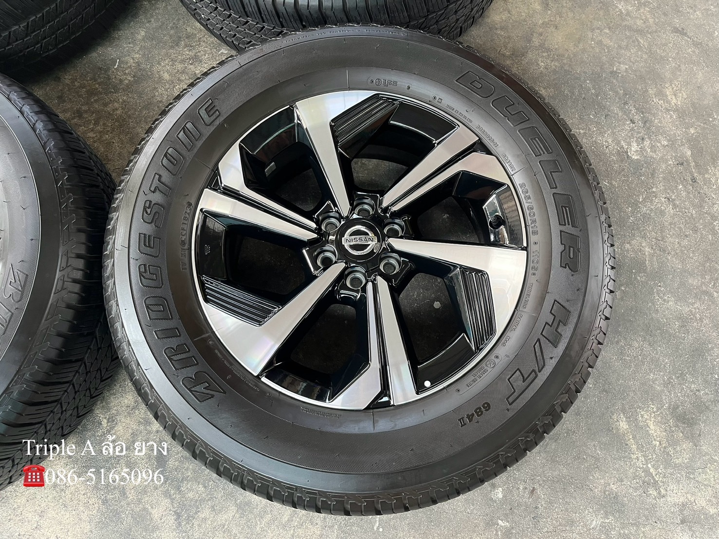 ✨ล้อแม็กป้ายแดง 6รู114✨Nissan Terra รุ่นใหม่ล่าสุด ขอบ 18 พร้อมยาง 265-60-18 Bridgestone ปี 23💖สวยกริ๊บ💖