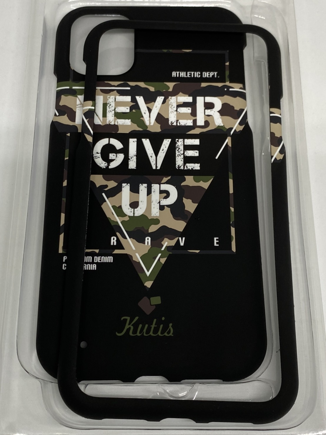 เคสคูทิส(Kutis)เคสไอโฟน11G(ลายNeverGiveUp)มาใหม่ เคสประกบหน้า-หลัง เคสเรืองแสง เคสลายวินเทจ ร้านSuperhero Klongthom