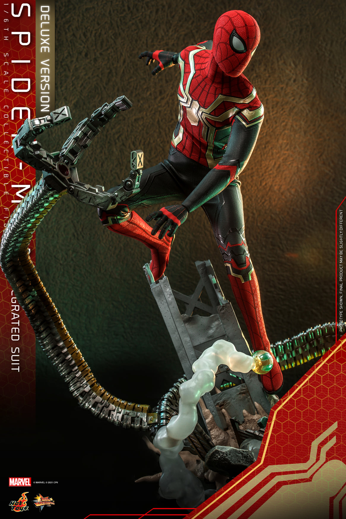 Hot Toys MMS624 1/6 Spider-Man: No Way Home - Spider-Man Integrated Suit (Deluxe Version)