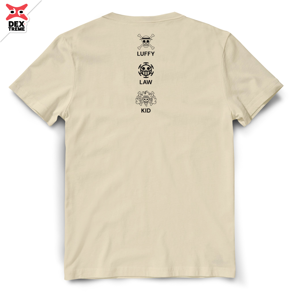 เสื้อวันพีซ Tees One Piece Luffy,Kid,Law