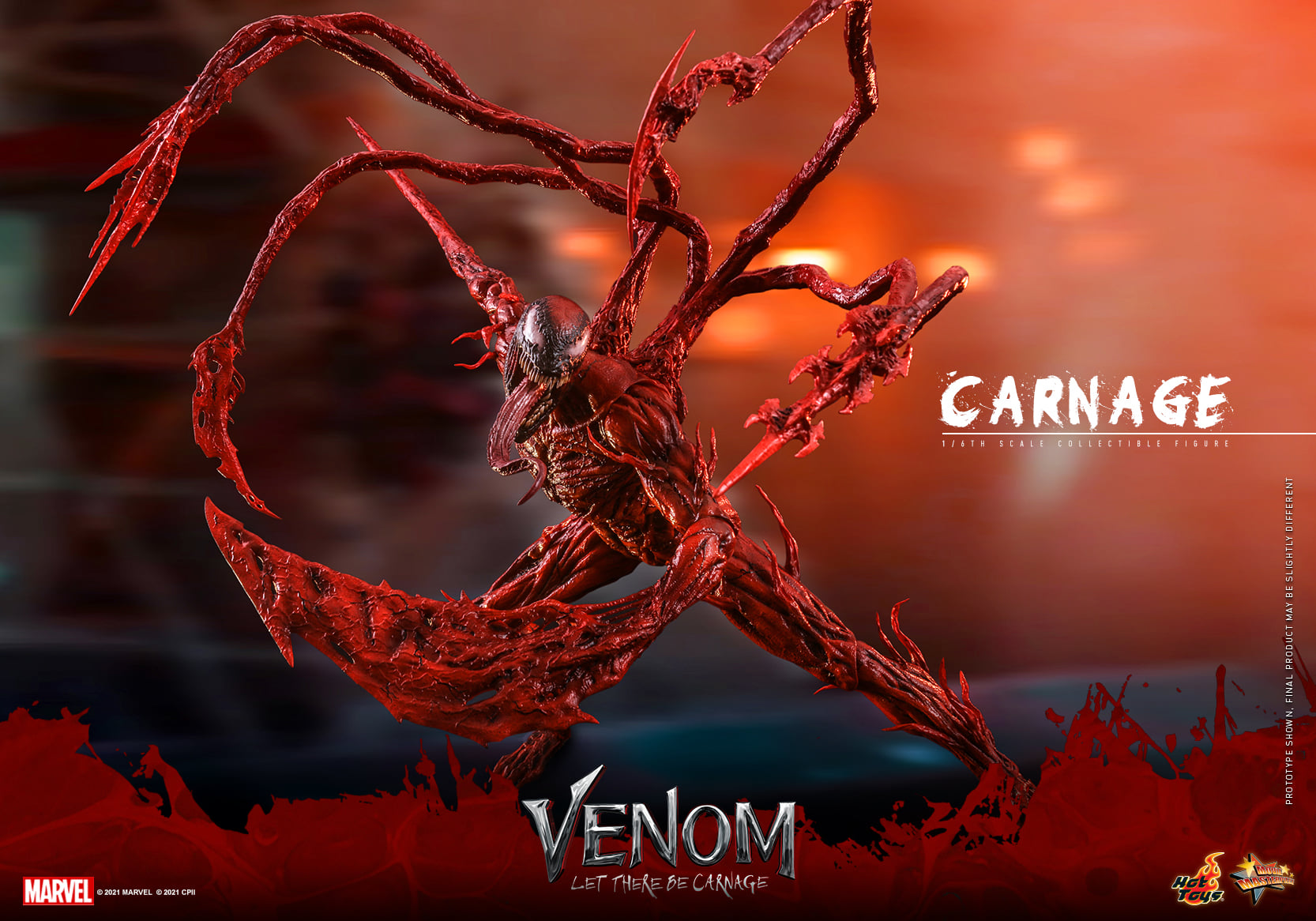 Hot Toys MMS620 1/6 Venom: Let There Be Carnage - Carnage (Deluxe Version)