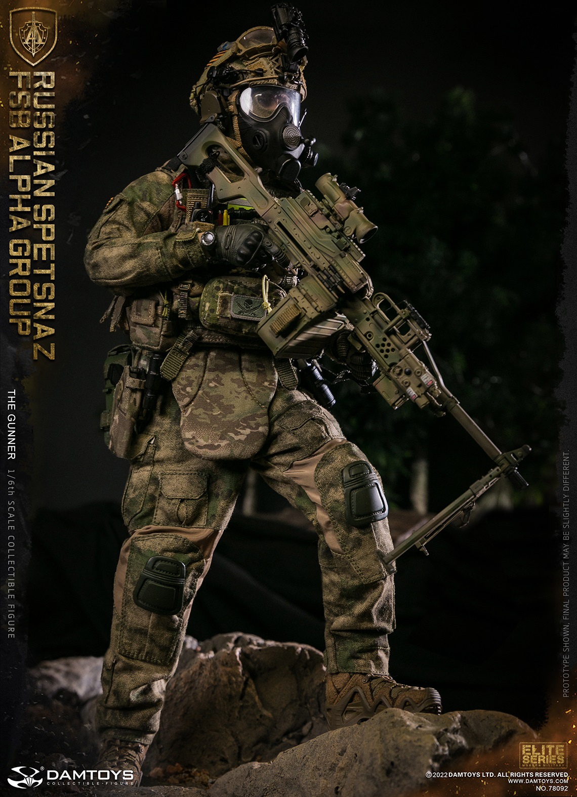 DAMTOYS 78092 1/6 RUSSIAN SPETSNAZ FSB ALPHA GROUP - THE GUNNER