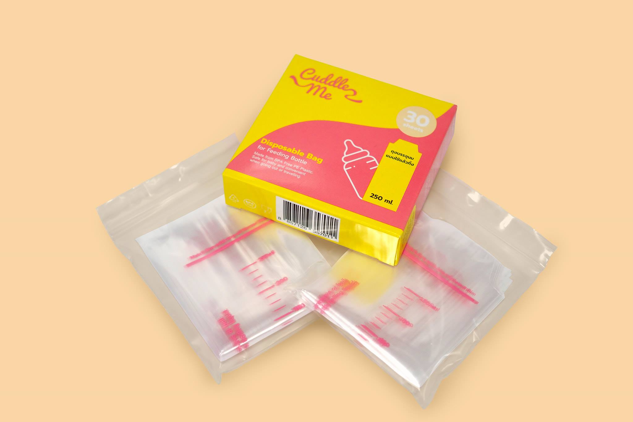 CUDDLE ME (คัดเดิ้ลมี) REFILL Disposable Bag ขนาด 250 ml. จำนวน 30 ชิ้น