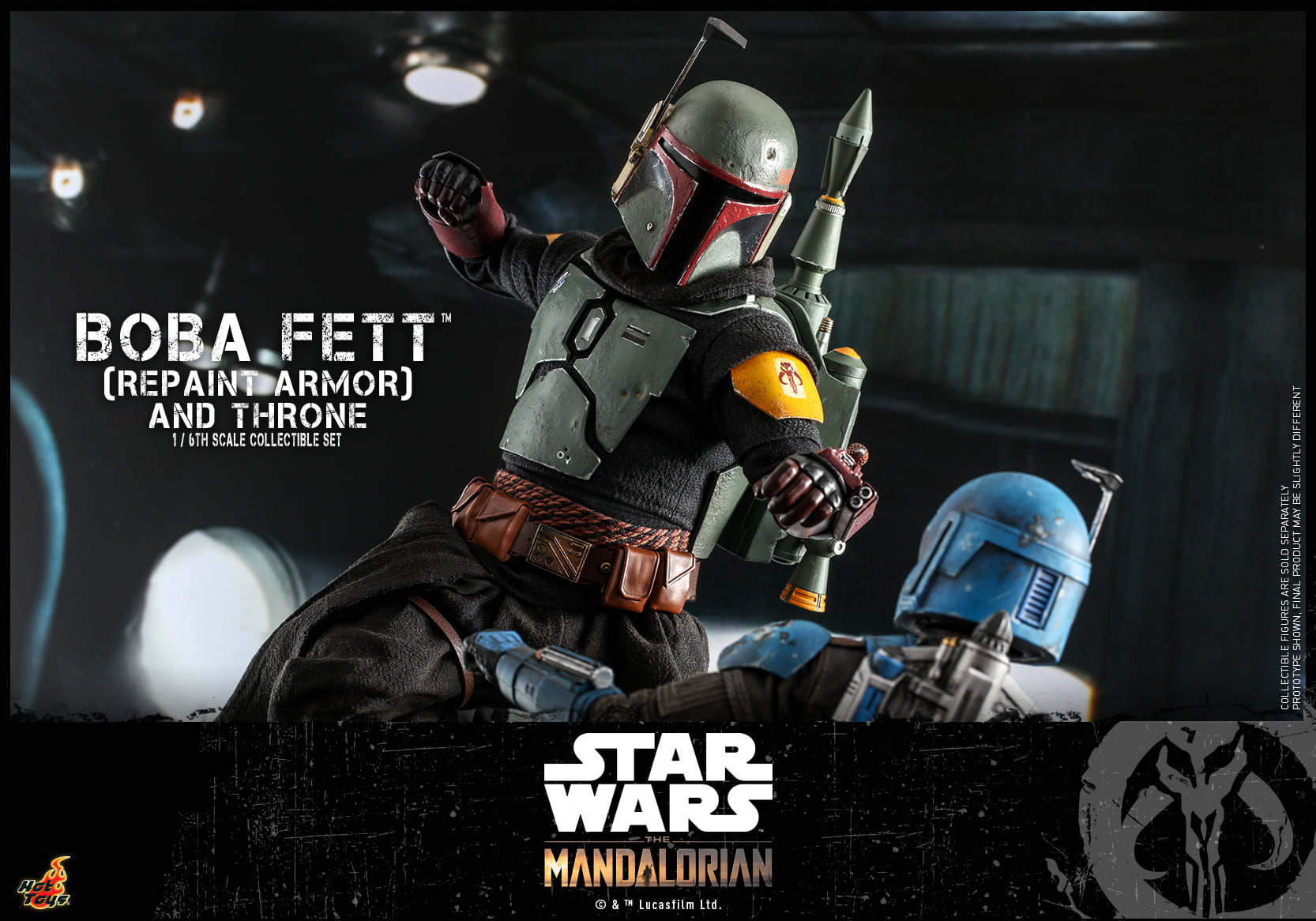 Hot Toys TMS056 1/6 Star Wars: The Mandalorian™ - Boba Fett (Repaint Armor) and Throne