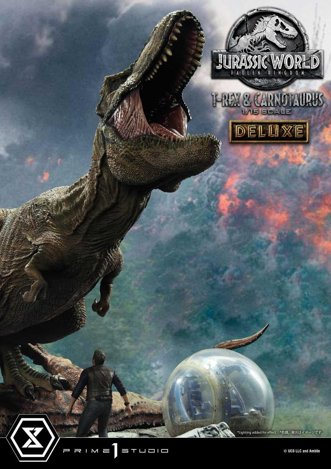 Prime 1 Studio LMCJW2-07DX 1/15 Jurassic World Fallen Kingdom - T-Rex & Carnotaurus (Deluxe)