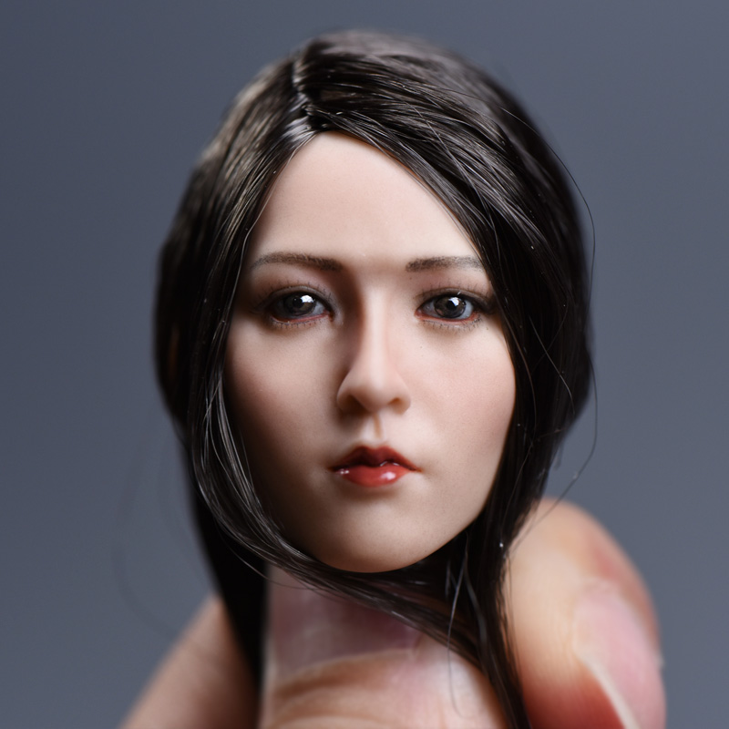 YMTOYS YMT002B Asian beauty headsculpt Yun (Long Black Hair)