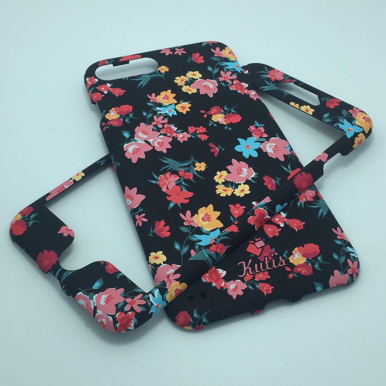เคสคูทิส(Kutis)เคสไอโฟน7พลัส,8พลัส(ลายดอกไม้หลากสี)มาใหม่ เคสประกบหน้า-หลัง เคสเรืองแสง เคสลายวินเทจ ร้านSuperhero Klongthom