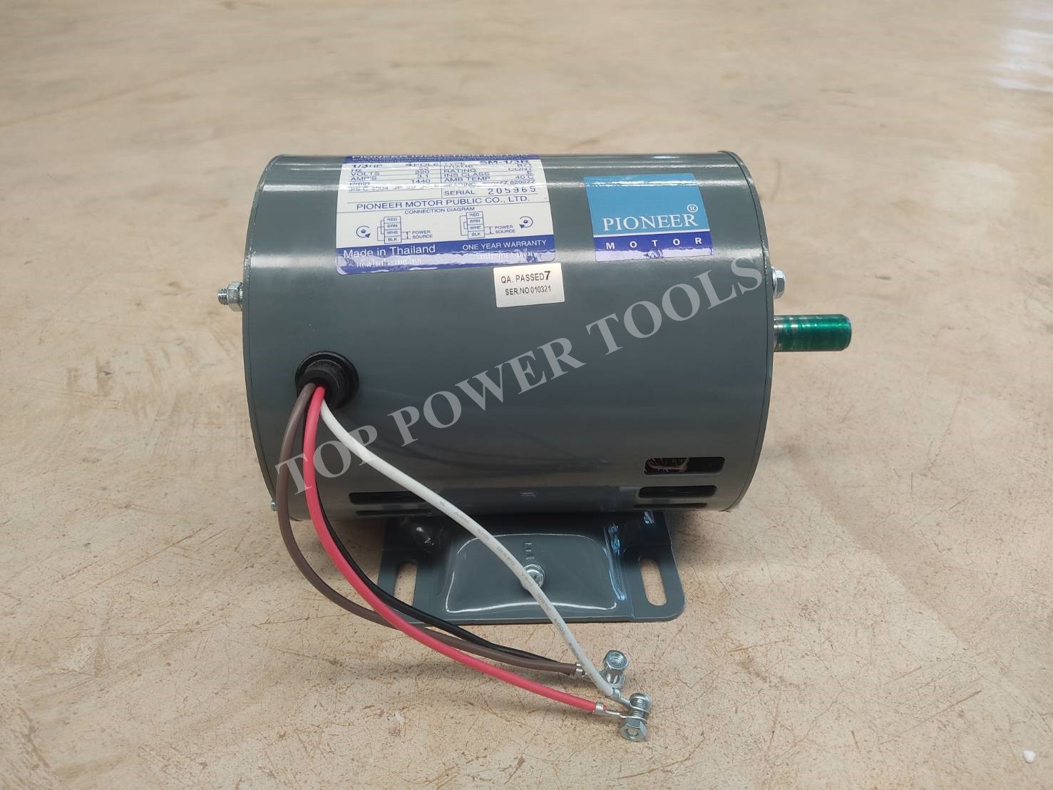 มอเตอร์ 1/3HP.220V SM-1/3R PIONEER