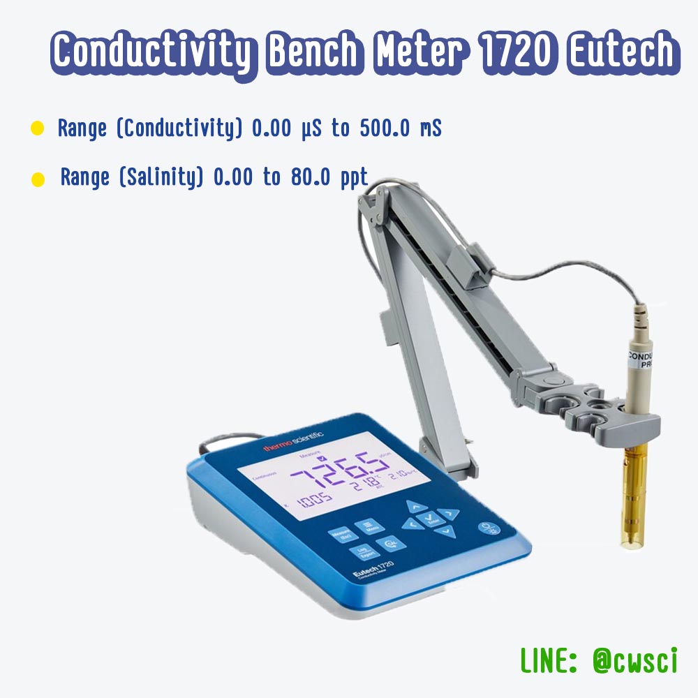 เครื่องวัดค่าการนำไฟฟ้าแบบตั้งโต๊ะ EUTECH รุ่น 1720