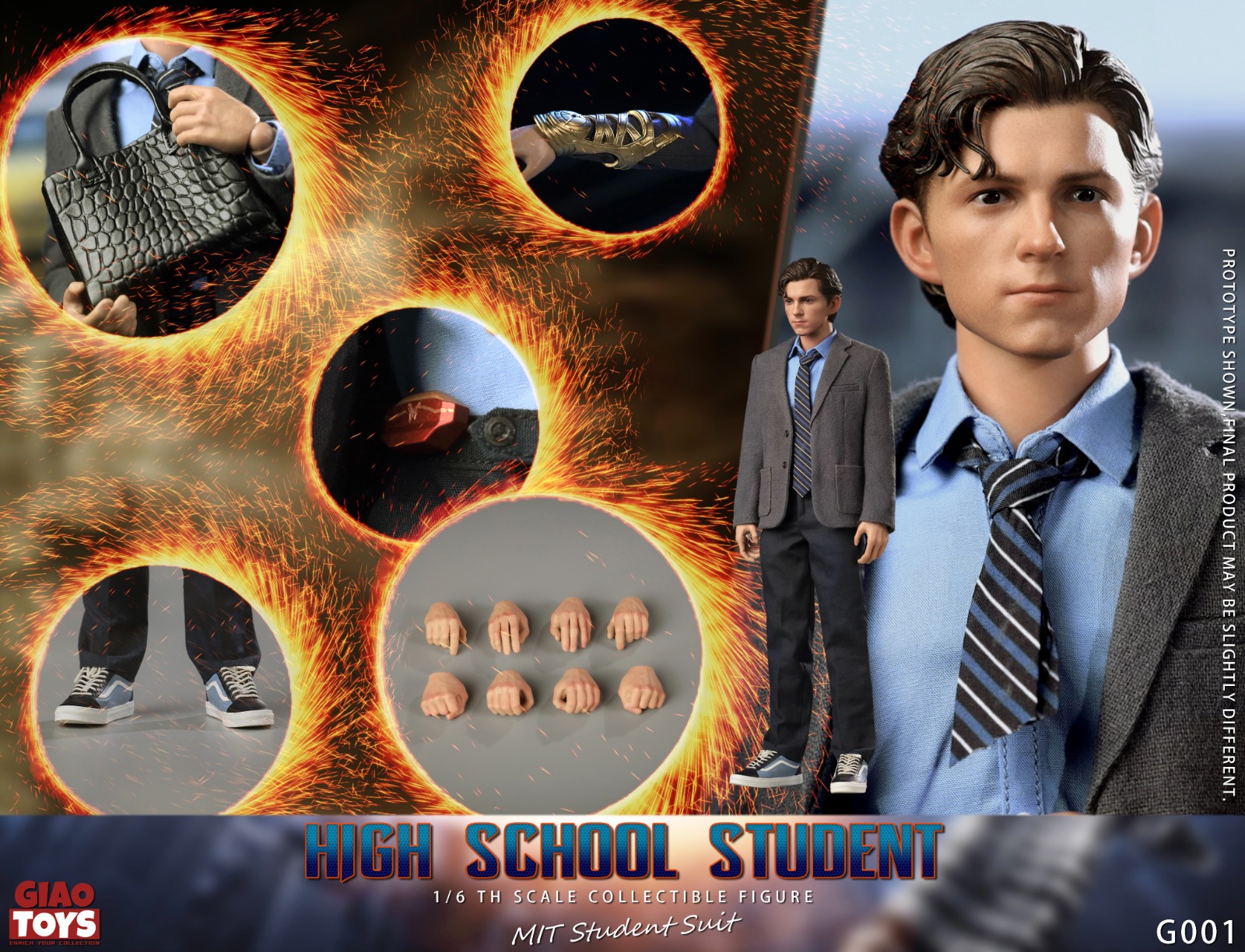 GIAO TOYS G001 1/6 High School Students - MIT Student Suits