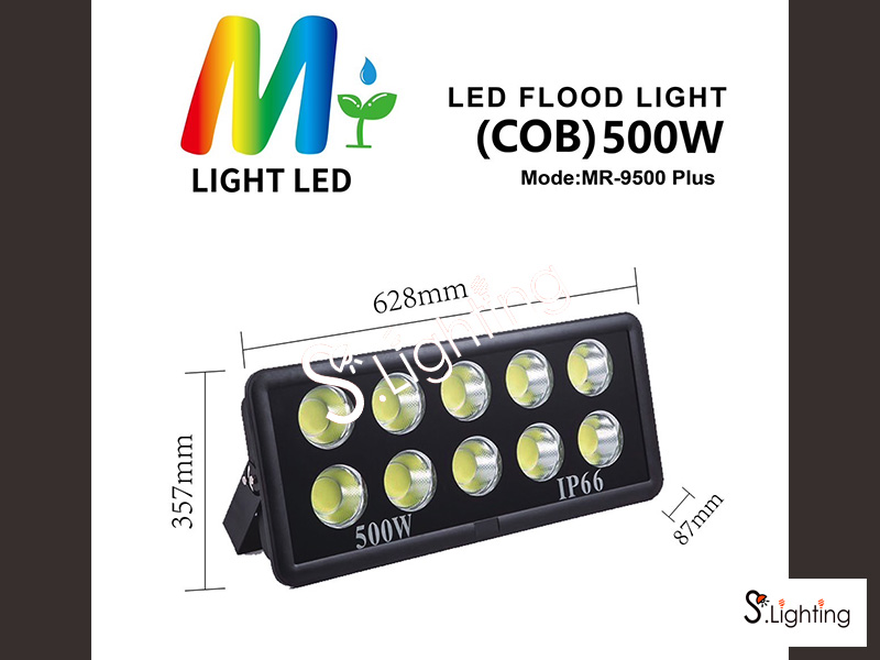 LED Flood Light COB 500w แสงขาว