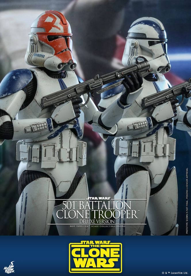 Hot Toys TMS023 1/6 Star Wars: The Clone Wars™ - 501st Battalion Clone Trooper™ (Deluxe Version)