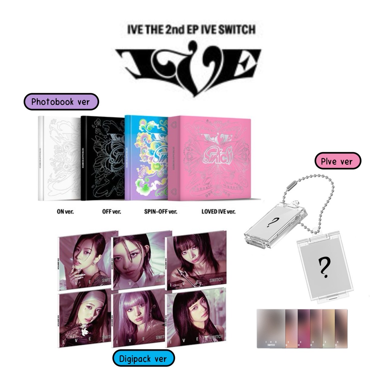 [รับกด+นำเข้าสินค้า] IVE - 2nd EP album IVE SWITCH
