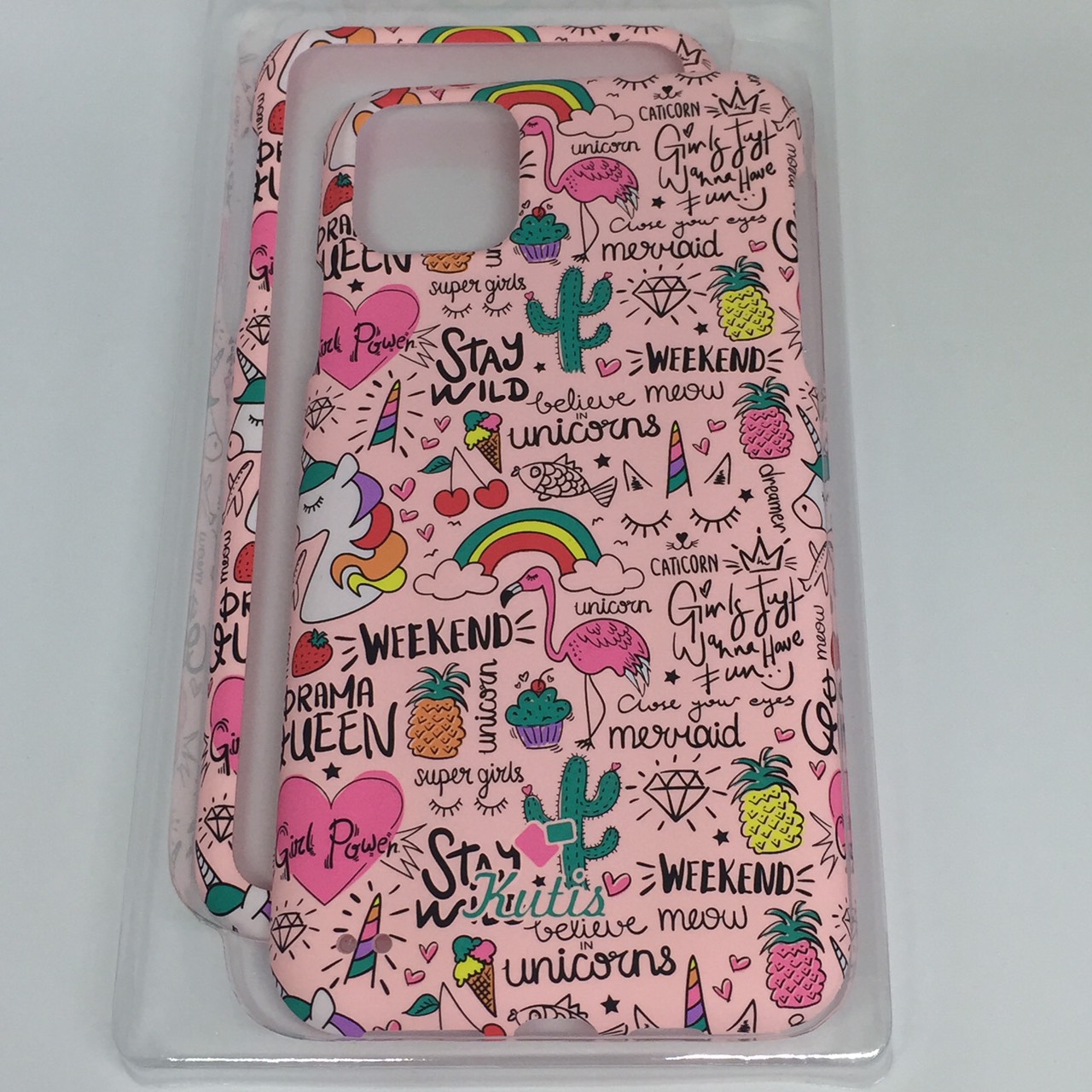 เคสคูทิสKutisไอโฟน11Max(ลายฟลามิงโก้ผอม)มาใหม่ เคสประกบหน้า-หลัง เคสเรืองแสง เคสลายวินเทจ ร้านSuperhero KLongthom